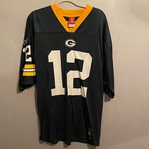 Green Bay Packers! NFL Aaron Rodgers Jersey.  Green and Yellow Jersey